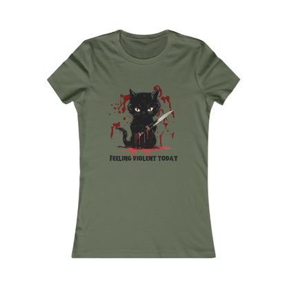 Feeling Violent Today Women's Relaxed T-Shirt - Soft and Comfortable Tee for Effortless Style