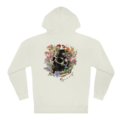 Nope Floral Skull Unisex Hooded Sweatshirt