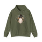 Stay Warm in Style with the Retro Ghost Unisex Heavy Blend™ Hooded Sweatshirt