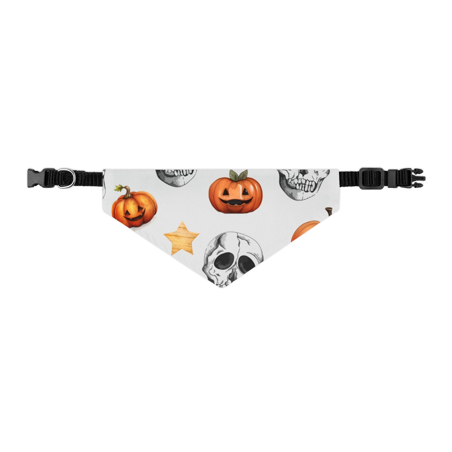 Spooky Skull Pet Bandana Collar - Perfect for Your Furry Friend!