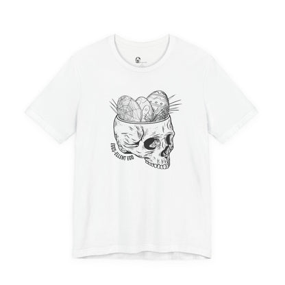 Skull with Nest and Eggs T-Shirt | Sketch Illustration, Gothic Nature Tee
