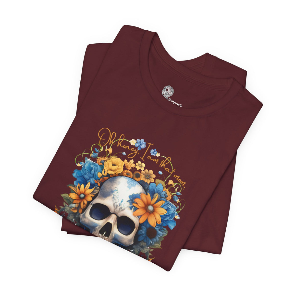 Floral Skull Tee | Sunflower Skull Graphic Shirt