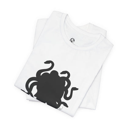 Medusa Silhouette T-Shirt | Mythology Snake Hair Tee