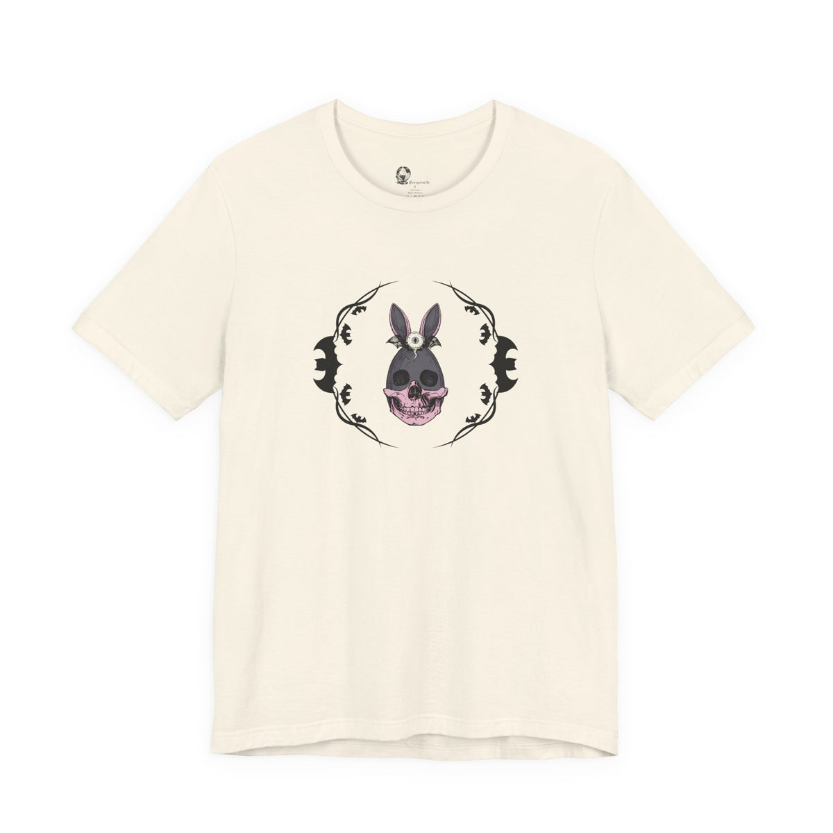 Donkey Skull Illustration Tee | Floral Frame, Gothic Animal Art