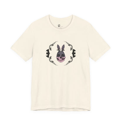 Donkey Skull Illustration Tee | Floral Frame, Gothic Animal Art