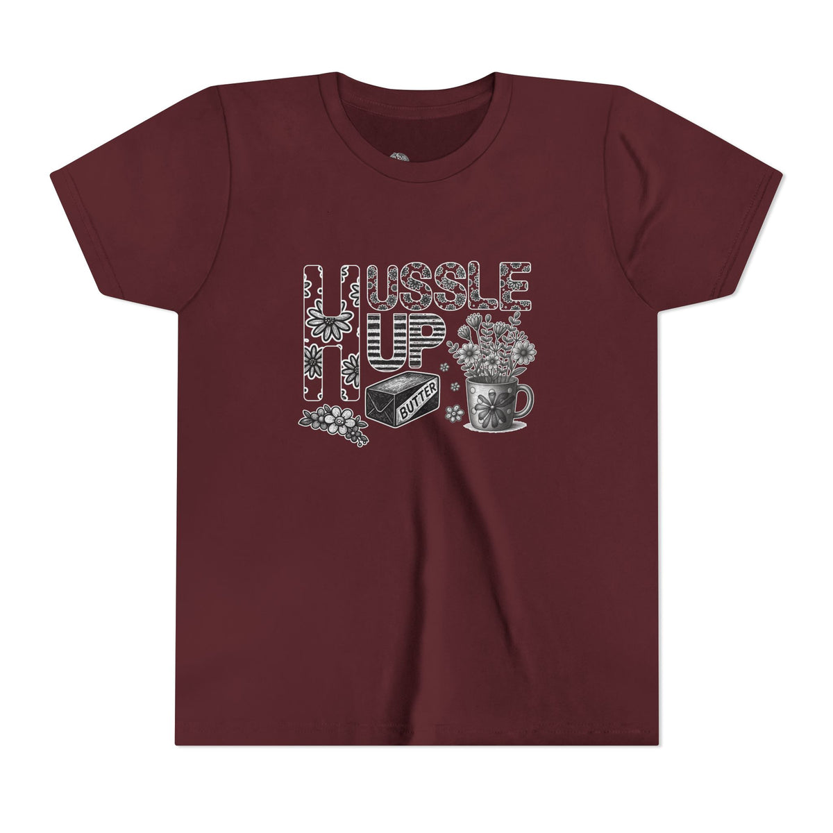 Youth Tee — Hussle Up: Cute Baking & Tea Kid’s Shirt