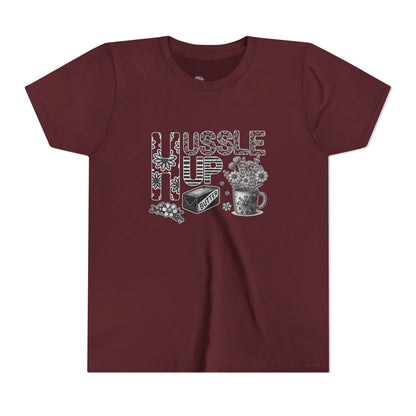 Youth Tee — Hussle Up: Cute Baking & Tea Kid’s Shirt
