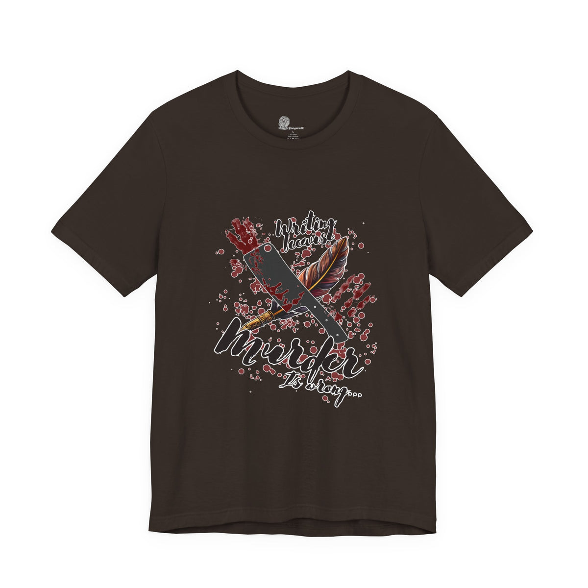 Murder Is Art tee | Bloody Knife & Paintbrush Illustration