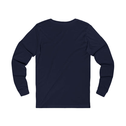 Skull Design Christmas Long Sleeve Tee - Unisex Jersey Tee for Holiday Vibes