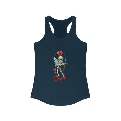 Stylish Anti-Valentine's Day Tank - Women's Racerback Shirt for Rebels