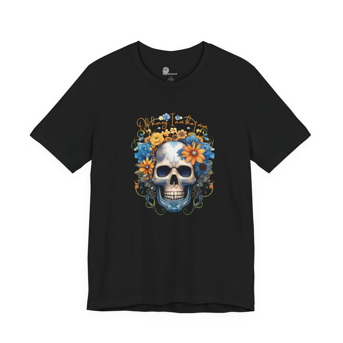 Floral Skull Tee | Sunflower Skull Graphic Shirt