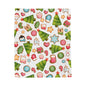Soft and Warm Velveteen Christmas Cookie Blanket for Kids - Add a Personal Touch - Perfect Holiday Gift