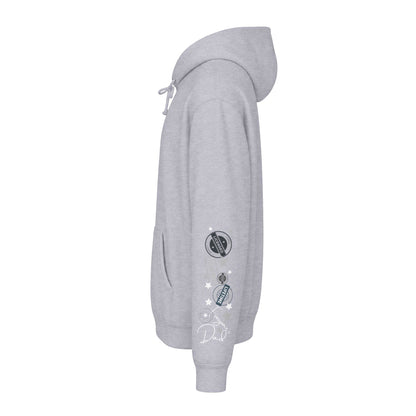 Skull Sunglasses Hoodie — Retro Pompadour Skull Pullover