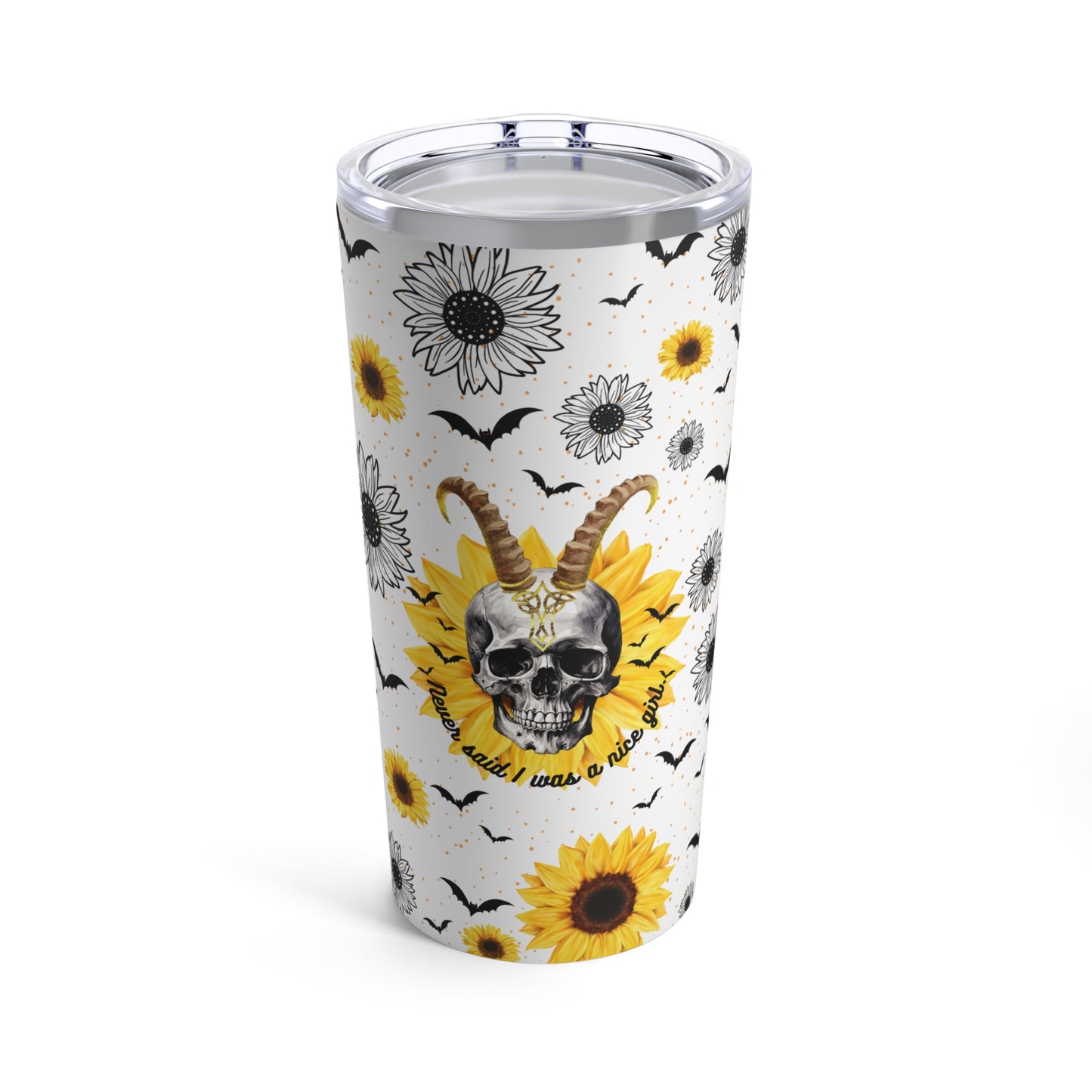 Witty Country Chic: Never Said I Was a Nice Girl Tumbler 20oz - Vacuum-Insulated Stainless Steel