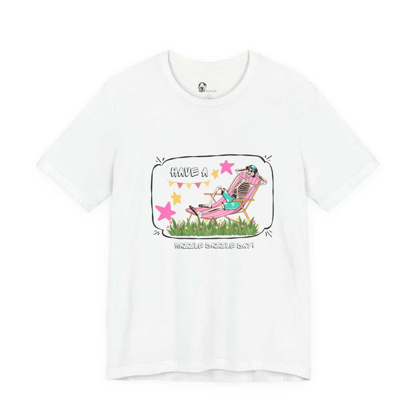 Have a Nice Day Lounge Chair Illustration T-Shirt | Retro Summer Stars