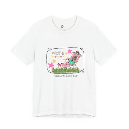 Have a Nice Day Lounge Chair Illustration T-Shirt | Retro Summer Stars