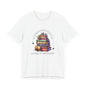 Skull and Book Unisex Tee - Murder Mystery Lover's Gift - Bookworm Apparel