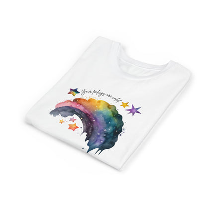 Valid Feelings Rainbow Empowering Youth Short Sleeve Tee