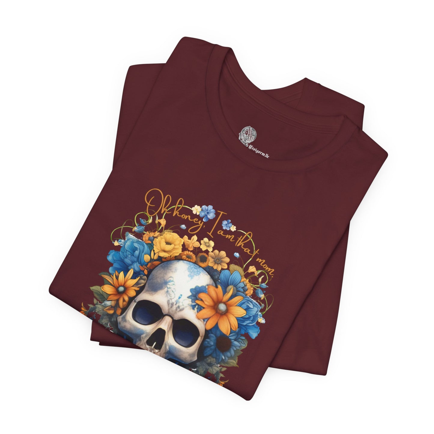 Floral Skull Tee | Sunflower Skull Graphic Shirt