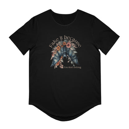 Gothic Floral Bat Men's Tee