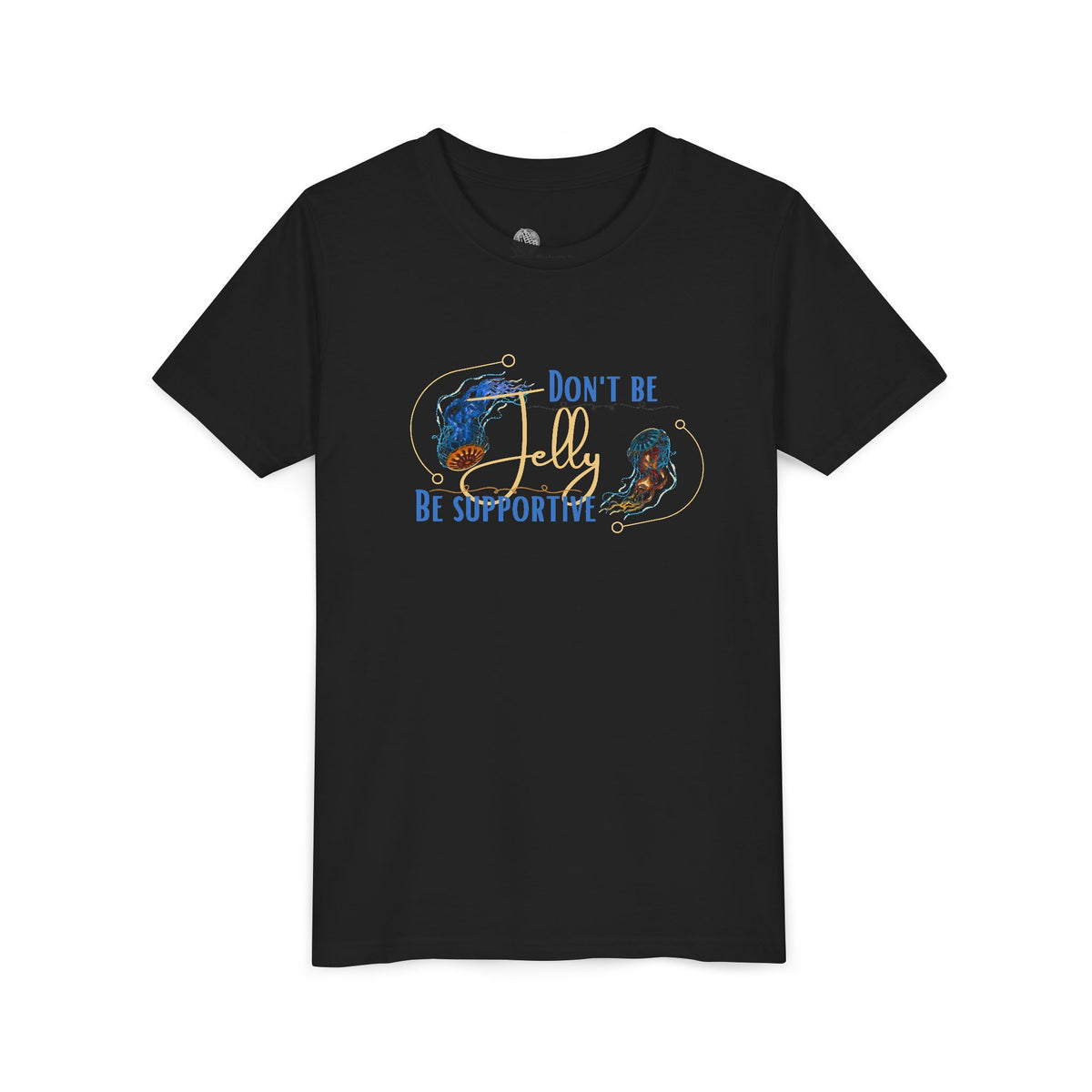 Don’t Be Jelly Be Supportive Youth Tee | Cute Mermaid Illustration