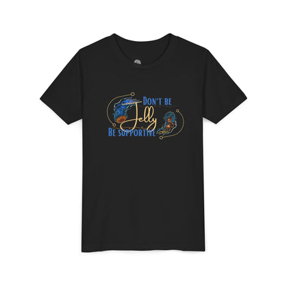 Don’t Be Jelly Be Supportive Youth Tee | Cute Mermaid Illustration