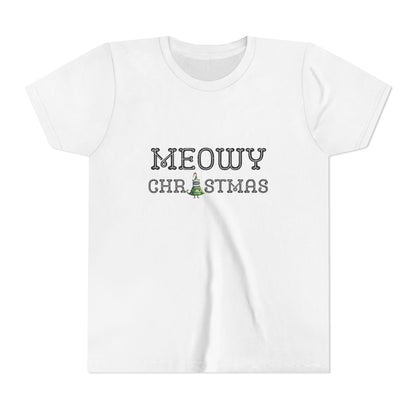 Kids Meowy Christmas Tee - Lightweight and Soft for All-day Comfort