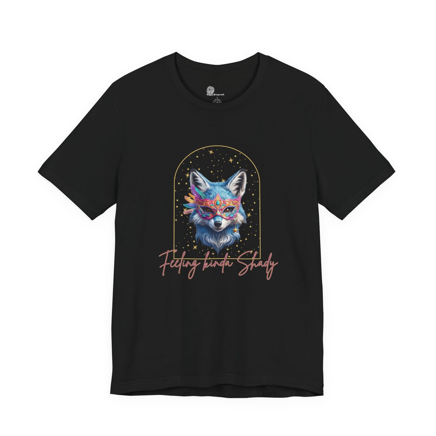 Colorful Fox Portrait Feeling Kinda Shady Tee | Animal Graphic Shirt