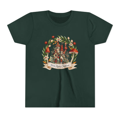 Kids' Fearie Merry Christmas Tee: Lightweight & Soft Short Sleeve Shirt with Custom Design
