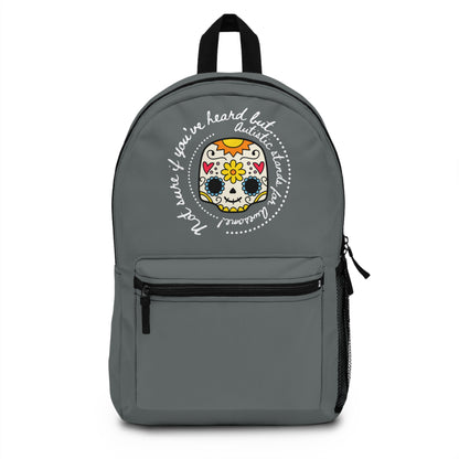 Neurodiversity Motivation Backpack - Autistic Awesomeness Design - Lightweight and Waterproof
