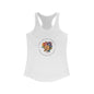 Colorful Floral Rainbow Racerback Tank - High-Quality Print, Perfect for Any Woman