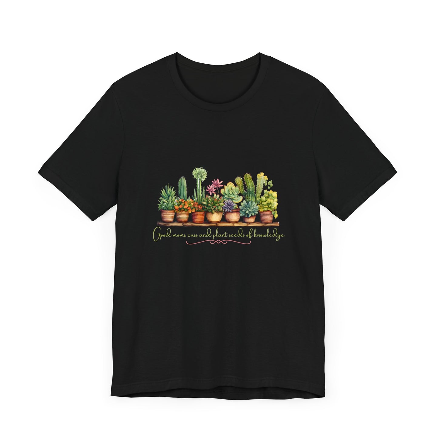 Wisdom & Plant Love Tee | Unisex Short Sleeve Shirt for Casual Wear | Ethically Made