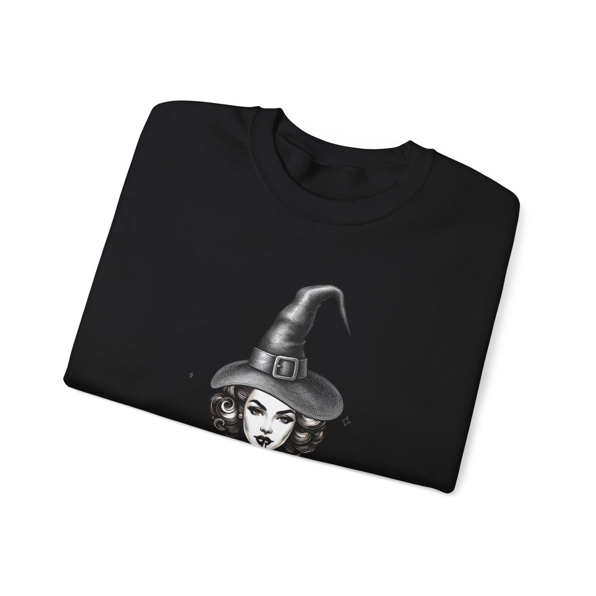 Retro Pinup Witch R.I.P. Crewneck Sweatshirt | Halloween Gothic