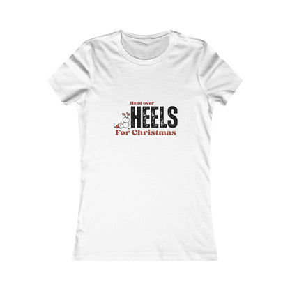 Feel the Holiday Magic: Slim Fit Christmas Tee for Women