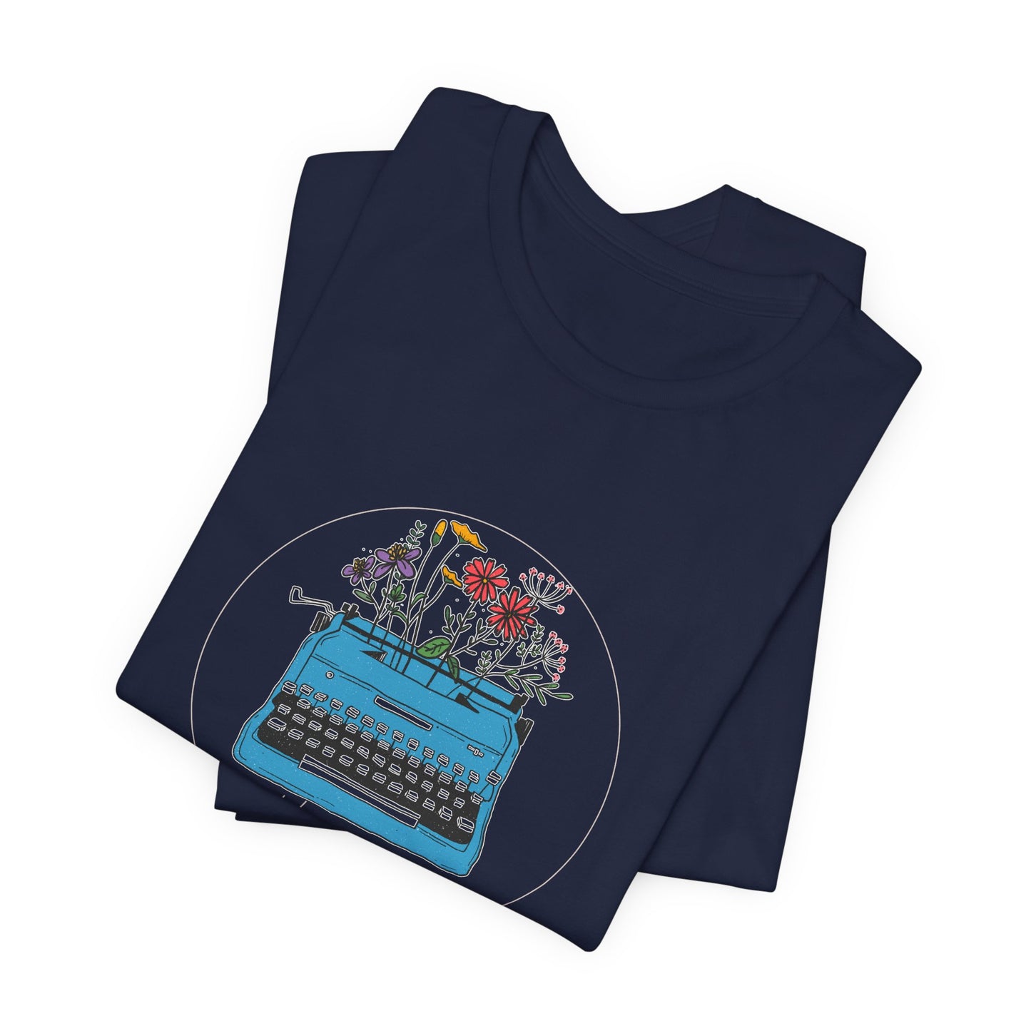 Floral Book Lover's T-Shirt - Soft Unisex Tee for Active & Leisure Wear