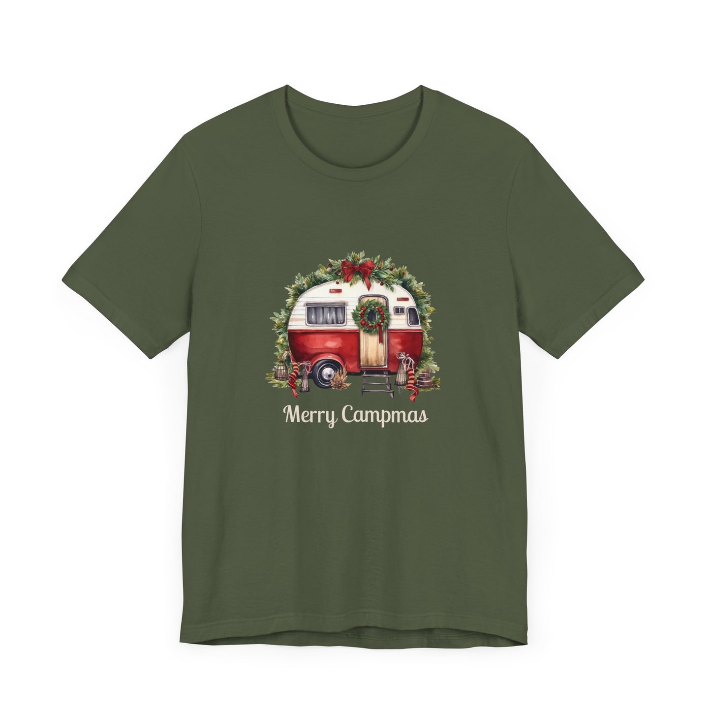 Holiday Camping Shirt - Festive Camper Gift - Soft Cotton Tee for Outdoor Lovers