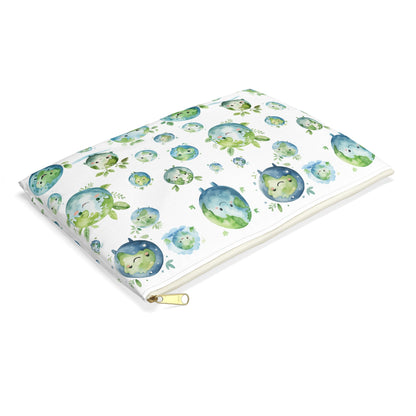Save the Earth Accessory Pouch in Various Sizes | Earth Day Gift | Sustainable Zipper Bag