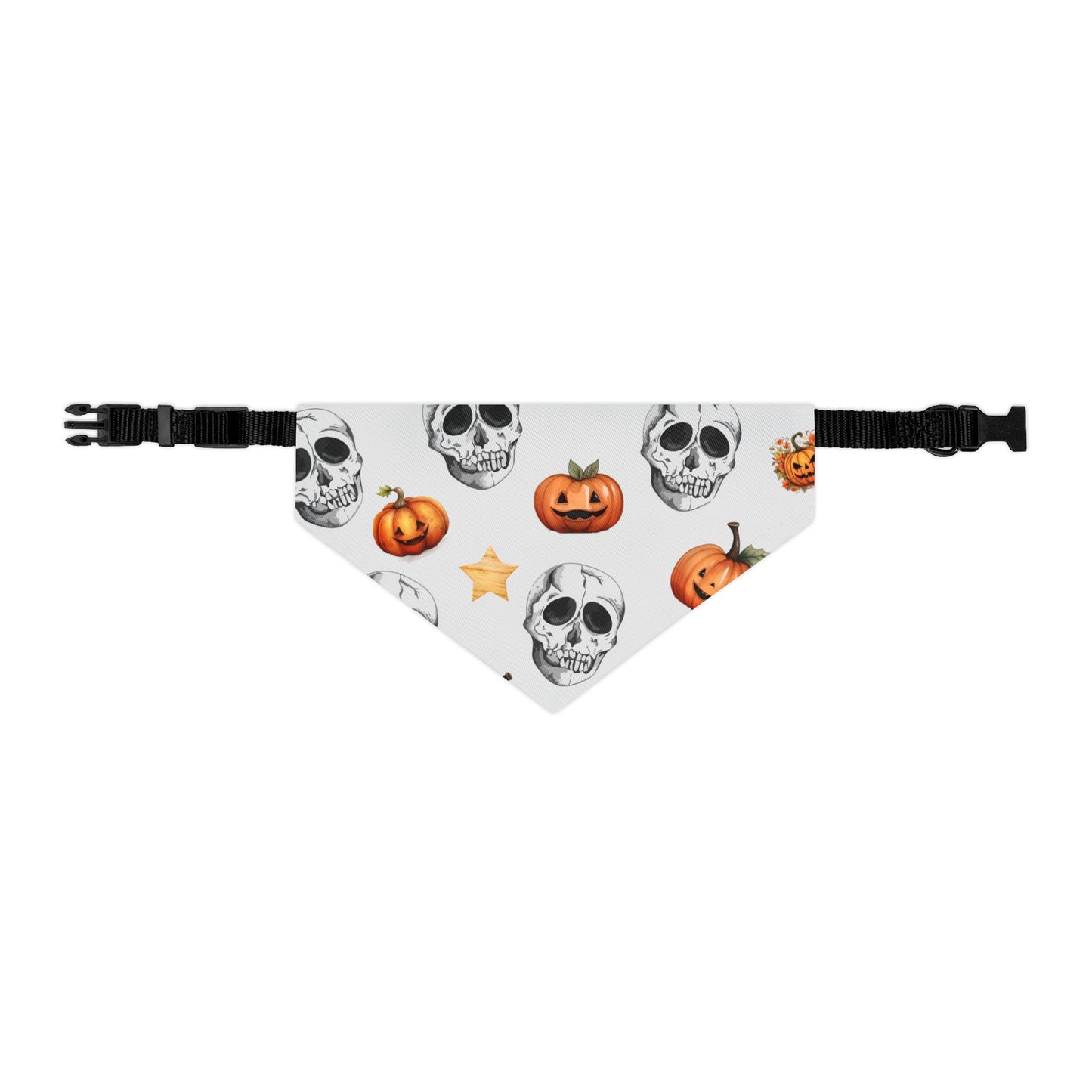 Spooky Skull Pet Bandana Collar - Perfect for Your Furry Friend!