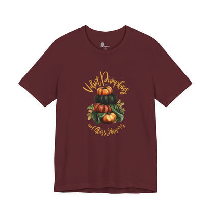 Pumpkin Stack Tee – Vintage Pumpkins Fall Harvest Shirt