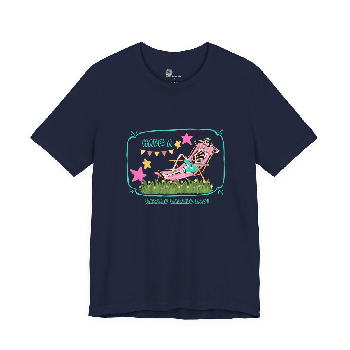 Have a Nice Day Lounge Chair Illustration T-Shirt | Retro Summer Stars
