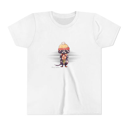 Merry Trashmas Raccoon Youth Short Sleeve Tee - Perfect for Cold Weather!