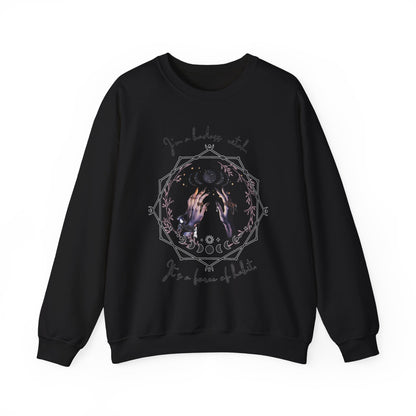 Witchy Crewneck Sweatshirt - "I'm a Badass Witch, It's a Force of Habit"