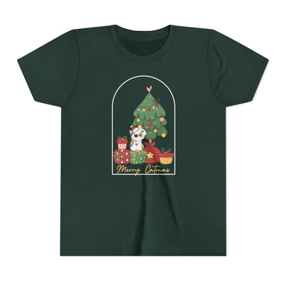 Celebrate Catmas with Style - Ultra Comfy Youth Short Sleeve Tee