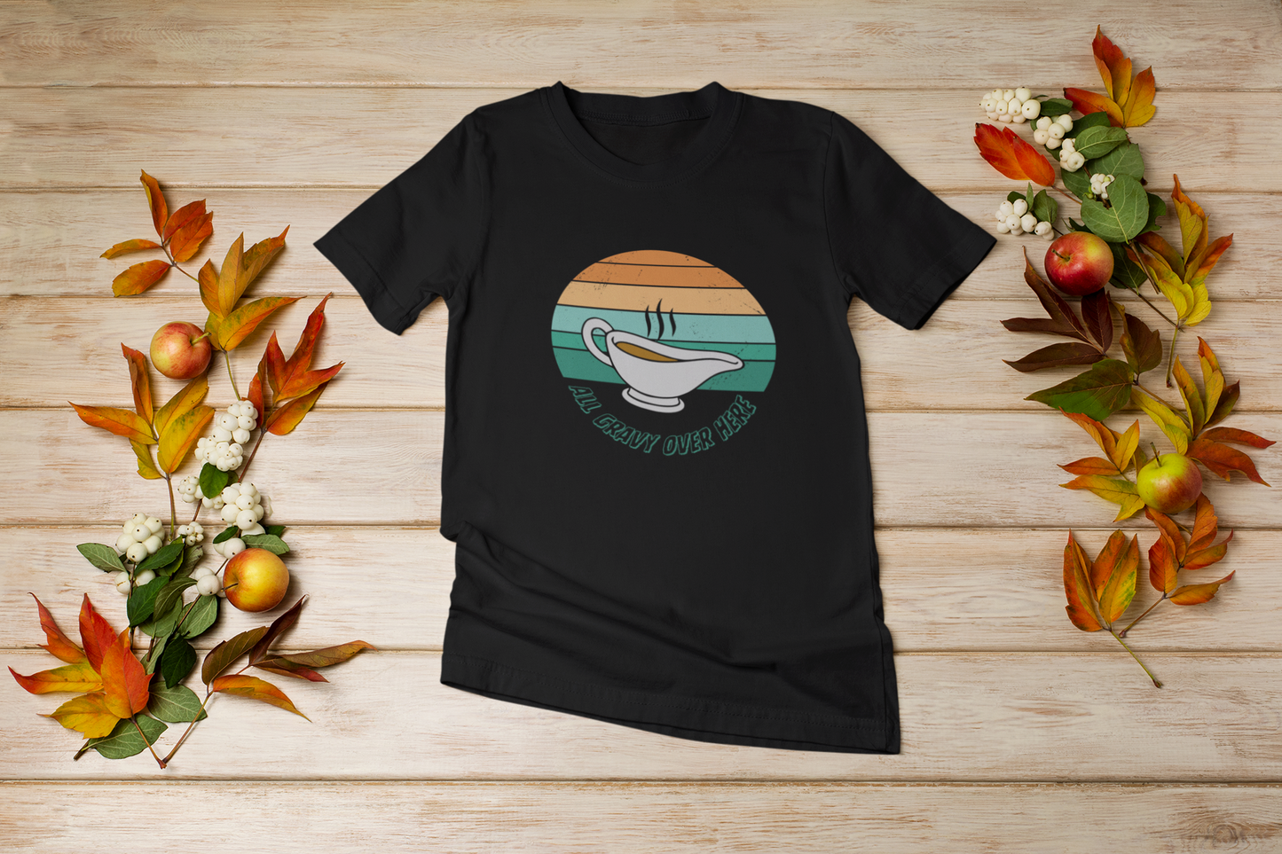 All Gravy Over Here Thanksgiving Women's Relaxed T-Shirt | Super Soft and Versatile