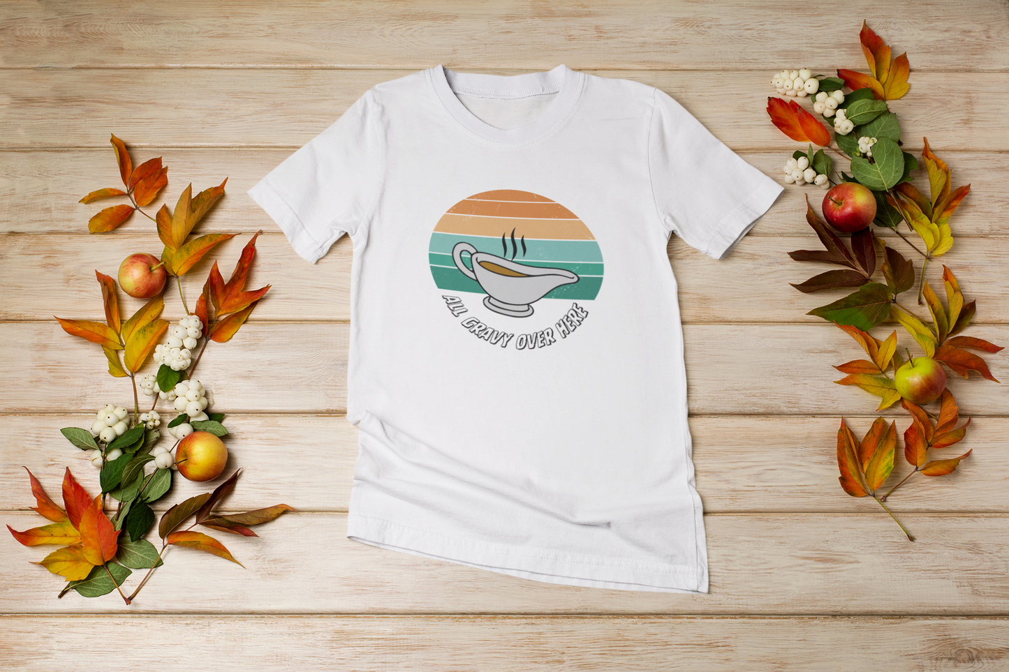 All Gravy Over Here Thanksgiving Women's Relaxed T-Shirt | Super Soft and Versatile