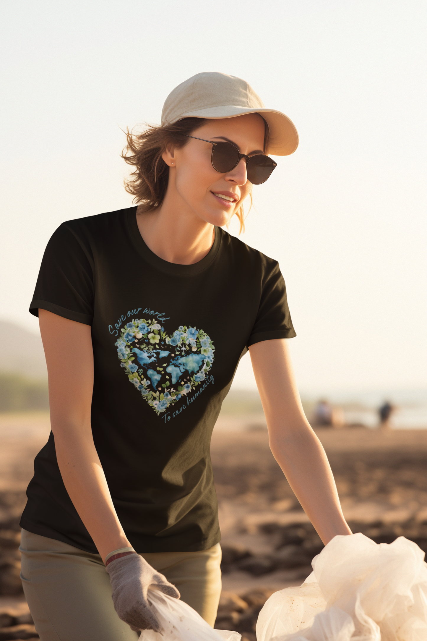 Humanity Saver Shirt: Eco-conscious Graphic Tee | Bella Canvas Quality Craftsmanship