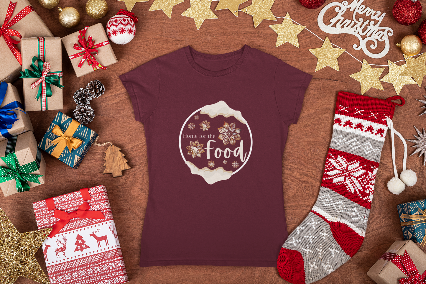 Festive Foodie Holiday Tee - Cozy Unisex Christmas Cookie Shirt in Sustainable Fabric