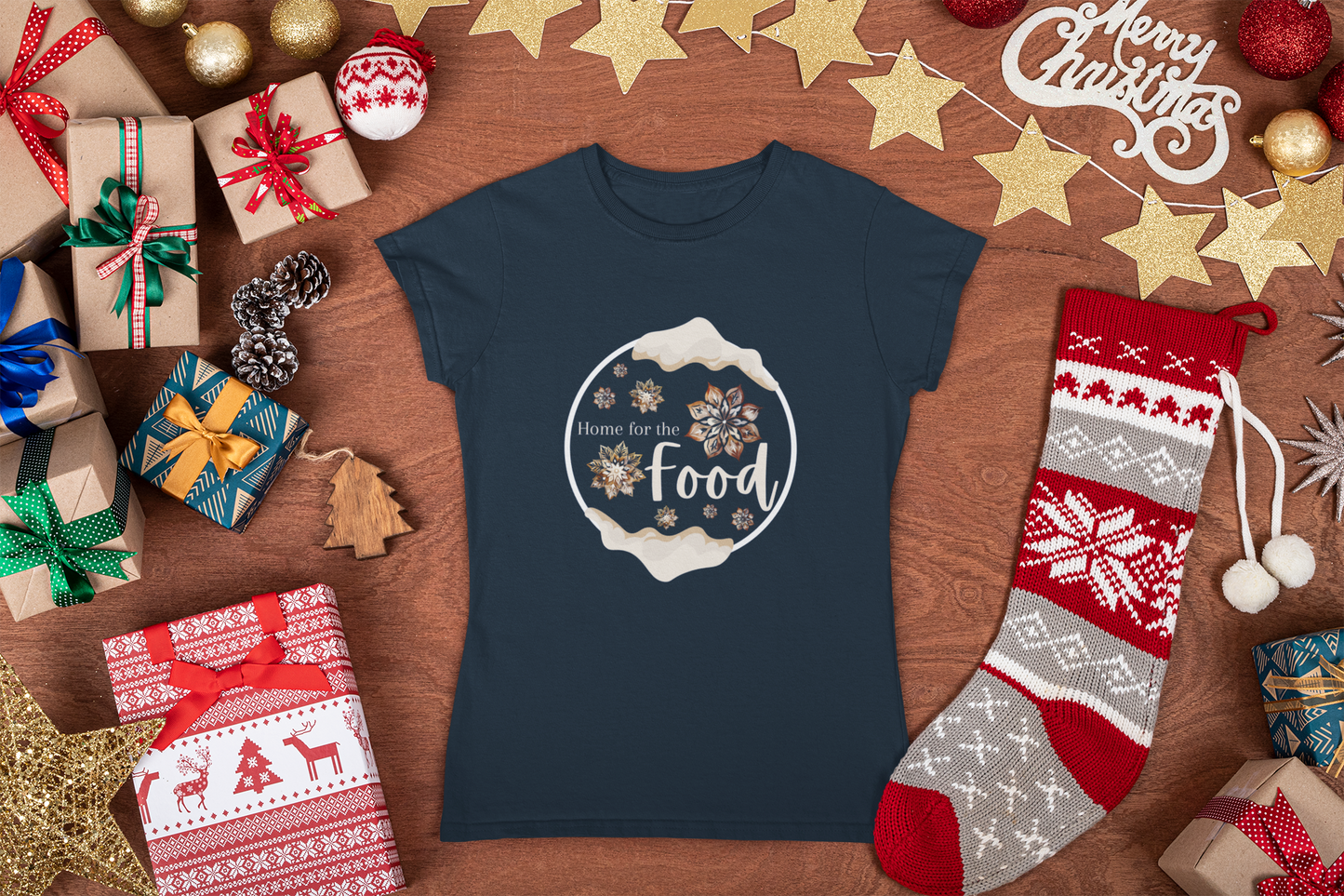 Festive Foodie Holiday Tee - Cozy Unisex Christmas Cookie Shirt in Sustainable Fabric