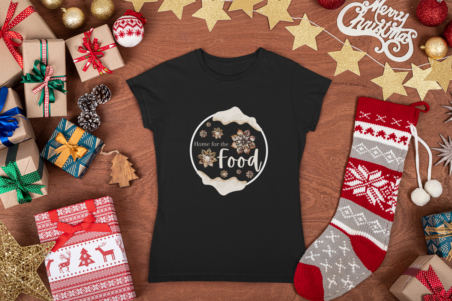 Festive Foodie Holiday Tee - Cozy Unisex Christmas Cookie Shirt in Sustainable Fabric