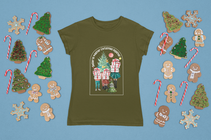 Holiday Gift Tee, Unisex Cotton Shirt, Family Christmas Outfit, Festive Apparel Option